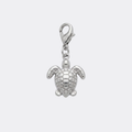 Charm tortue argenté