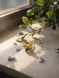 Gaïa | Bague fleur en acier inoxydable
