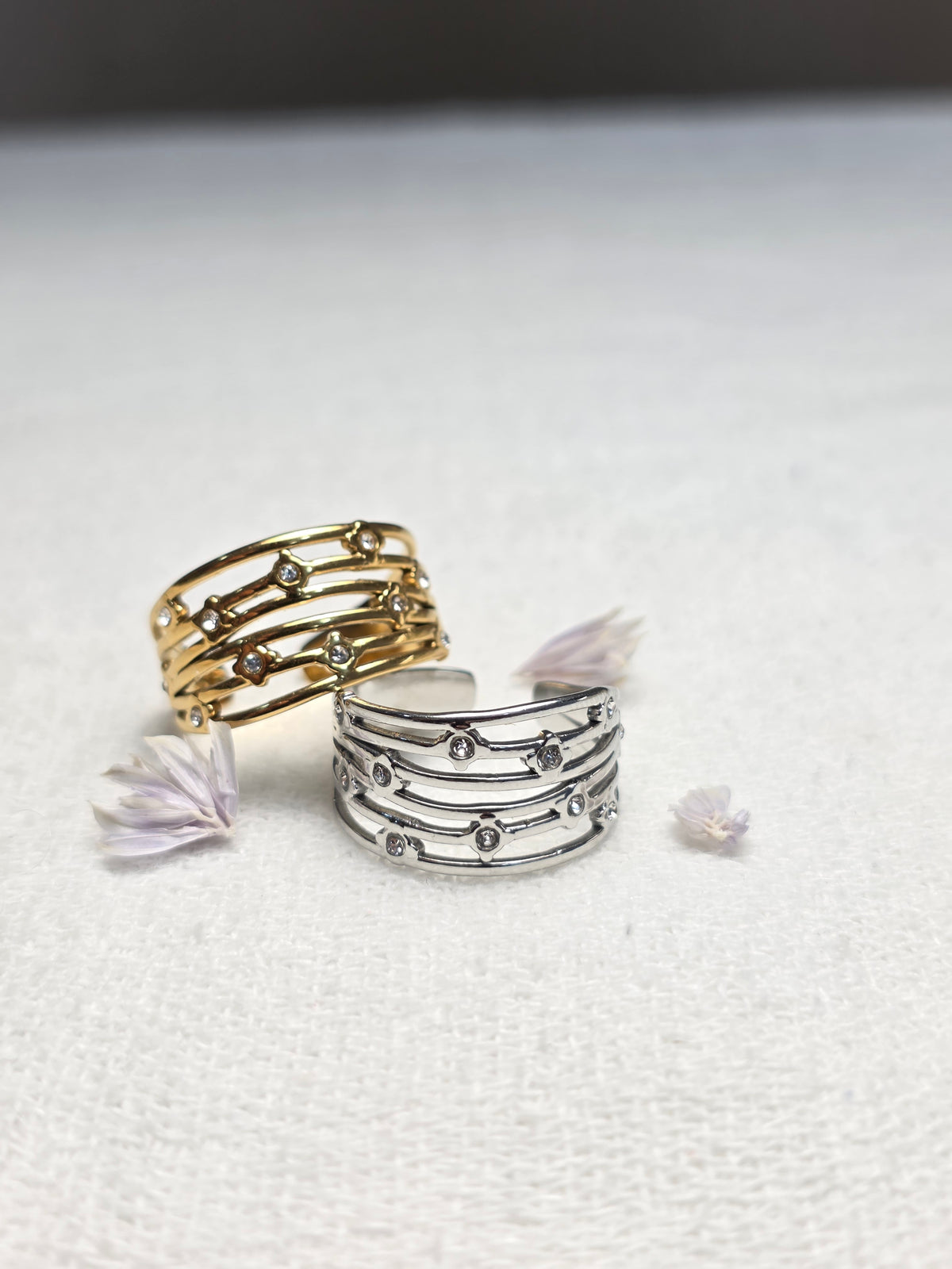 Nyx | Bague en acier inoxydable Or ou Argent