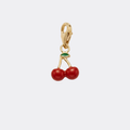 Charm cerise doré