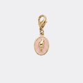 Charm Mini Coquillage rose et doré en acier inoxydable