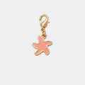Charm Petite Étoile de Mer rose et doré en acier inoxydable