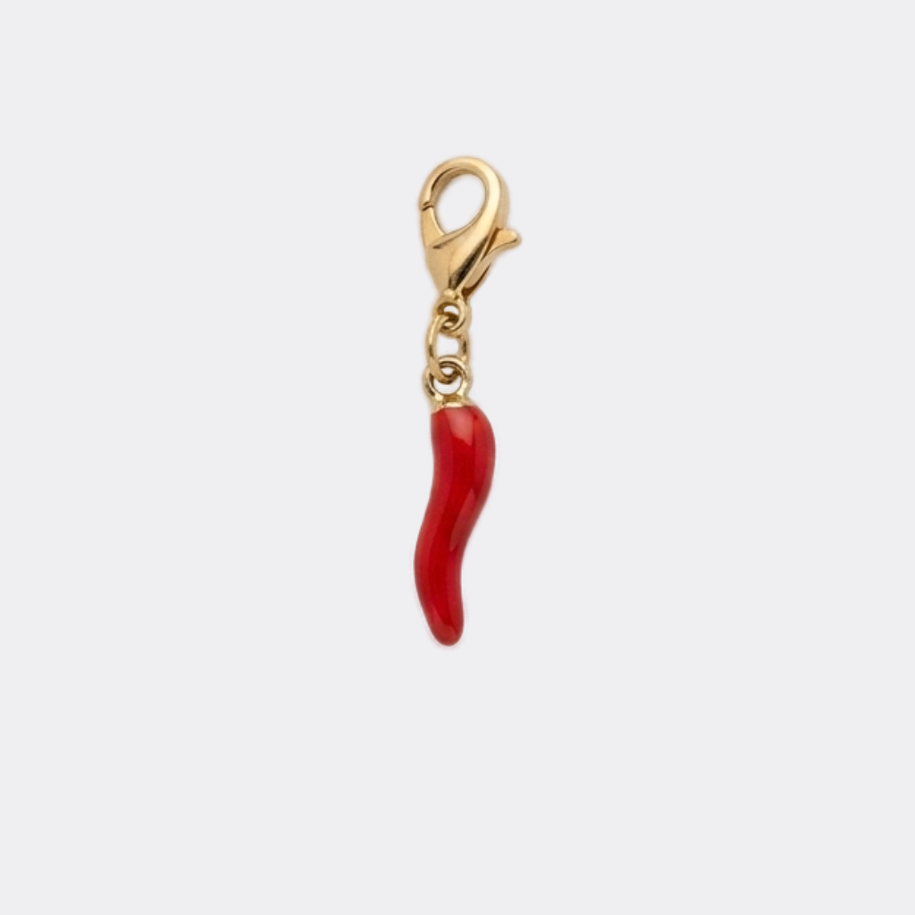 Charm piment rouge doré