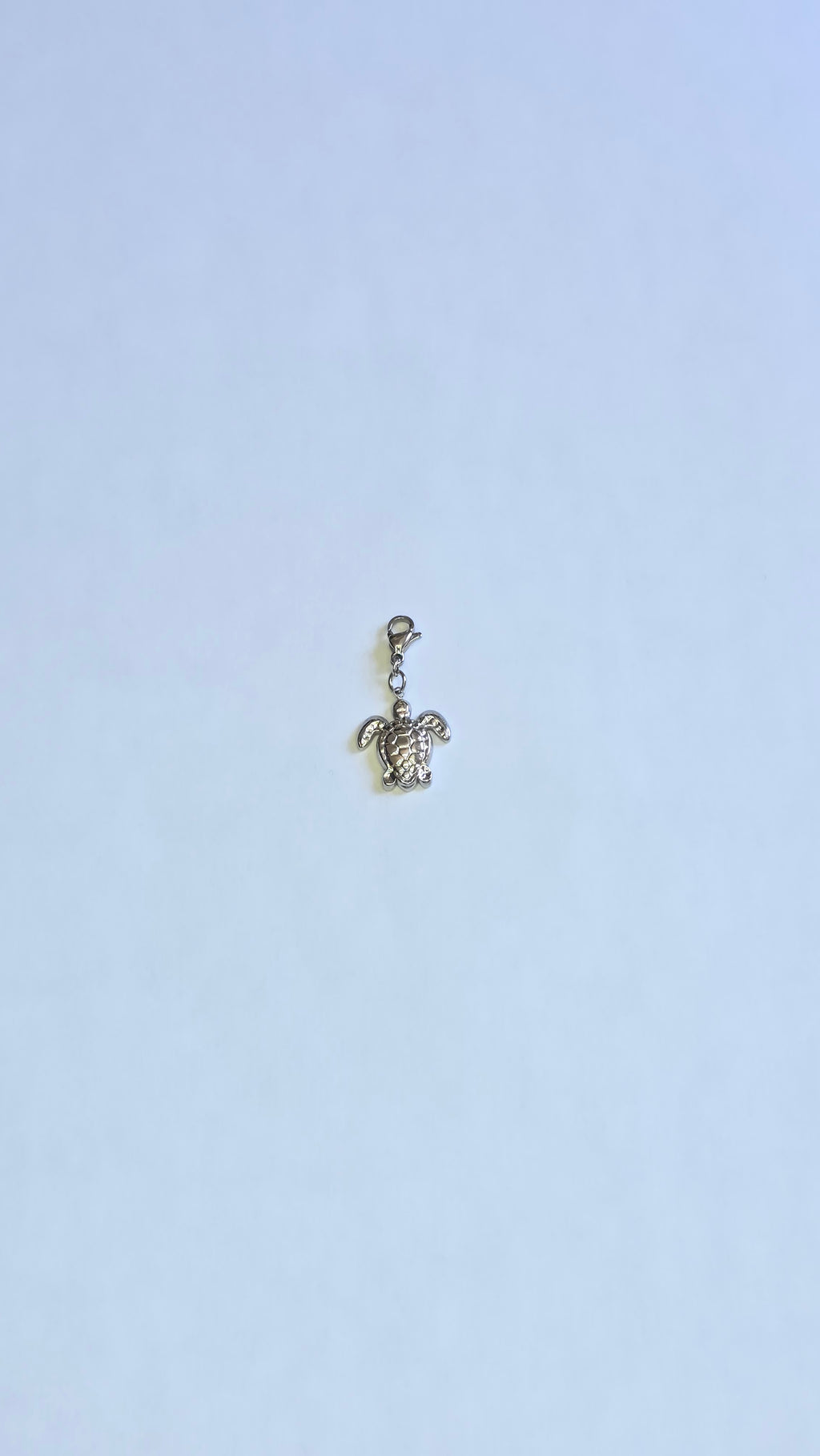 Charm tortue argenté