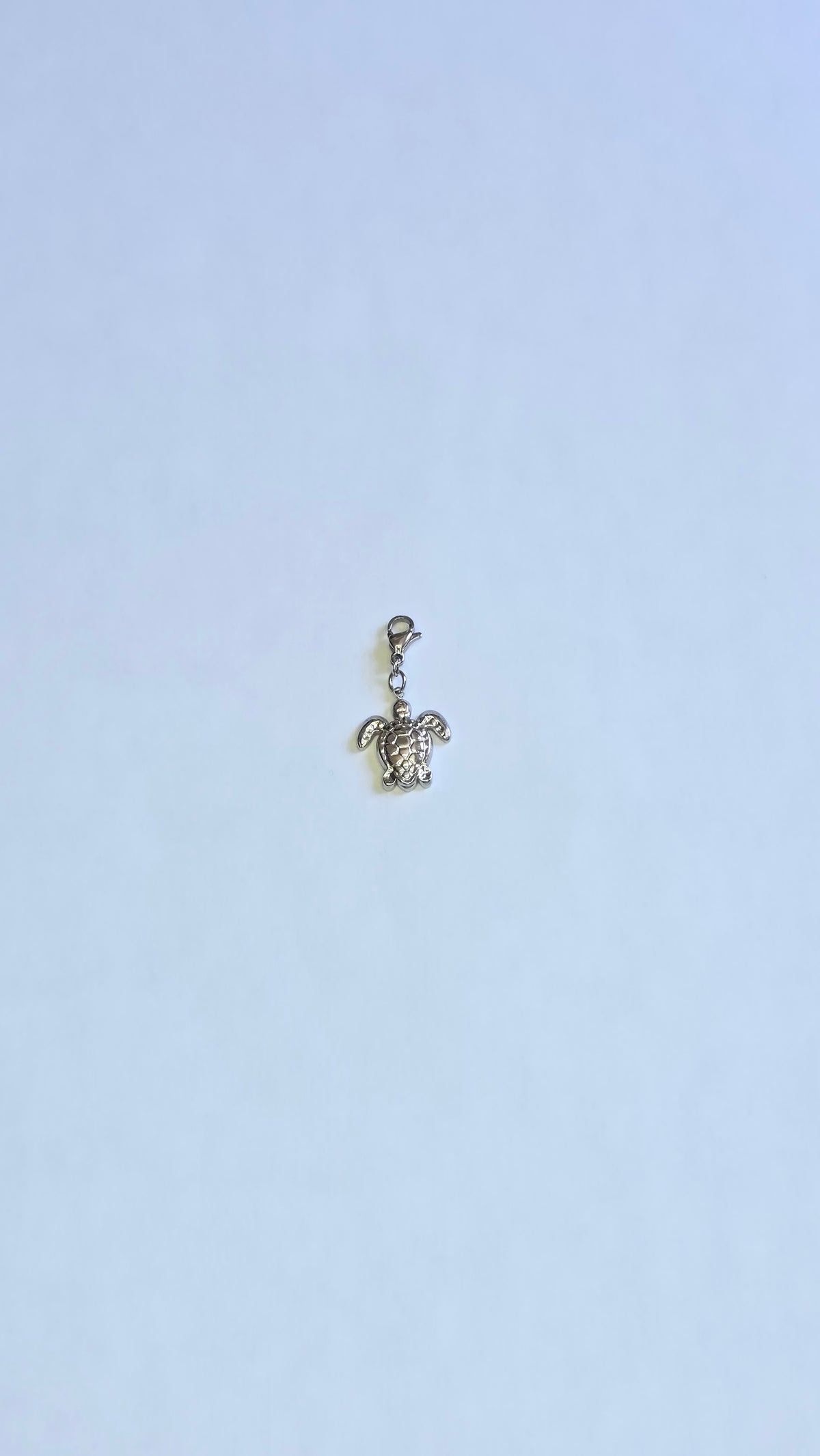 Charm tortue argenté